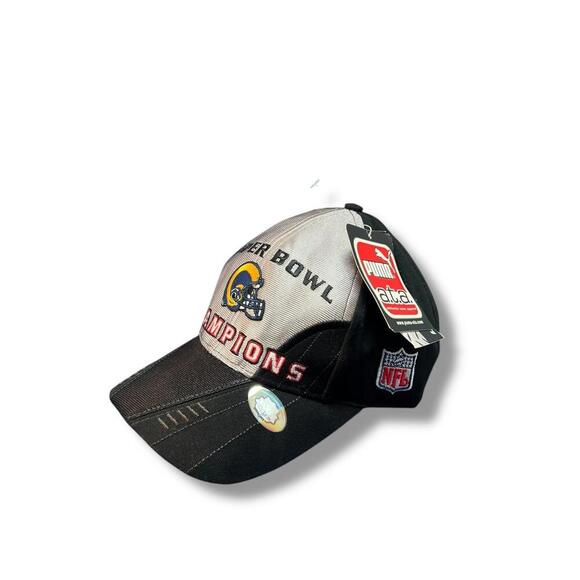 Vintage Puma NFL Super Bowl XXXIV Champions Rams Hat Cap 2000 Locker Room OSFA - Picture 1 of 9